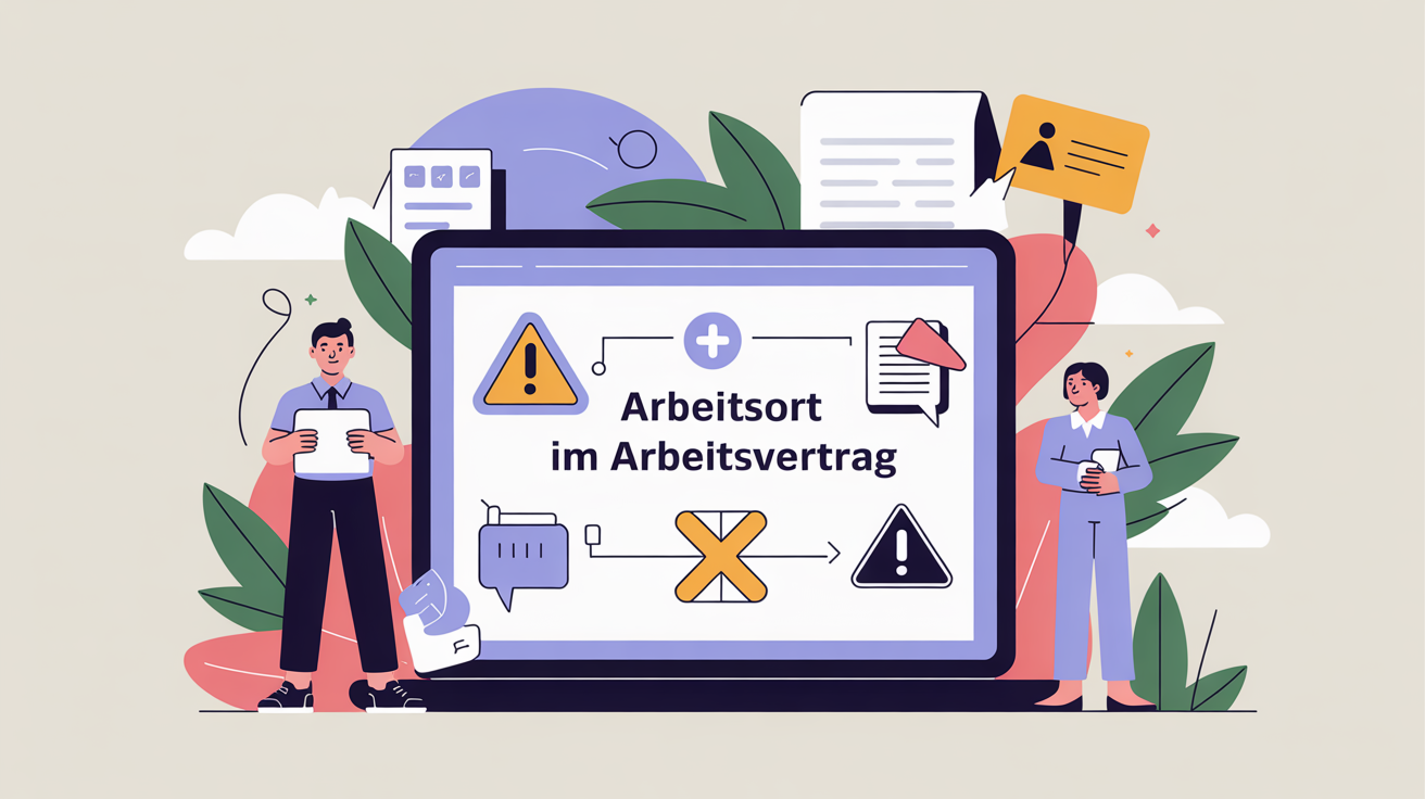 Beitragsbild zum Thema Wichtige Regelungen zum Arbeitsort im Arbeitsvertrag